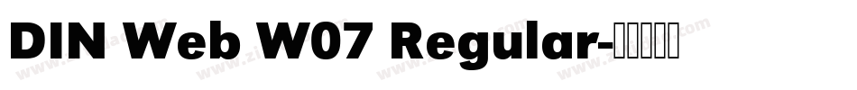 DIN Web W07 Regular字体转换